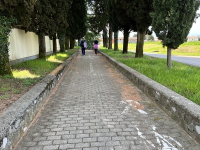 Foto 48 - Percorso pavimentato adiacente al cimitero cittadino