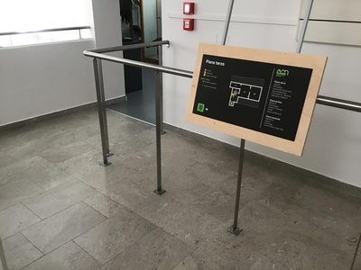 Mappa tattile del piano terzo