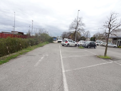 Photo 25 - Crossing the asphalt parking lot of the shopping center