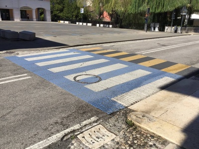 Photo 14 -  Pedestrian crossing along Via Zancanaro