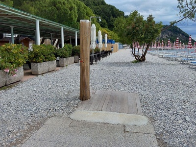 Percorso passerella-doccia