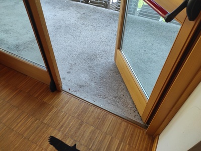 Ingresso piano primo, dettaglio della soglia