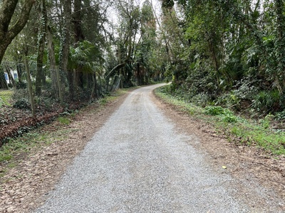 Foto 10 - Strada in ghiaia con fossato non protetto sul margine destro