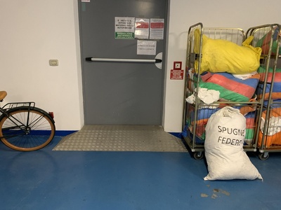 Porta di collegamento tra in garage e le aree di disimpegno