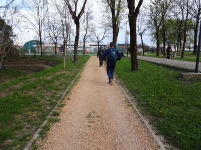 Photo 37 - Path continues towards the Sports Hall