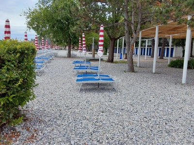 Percorso passerella-ombrellone