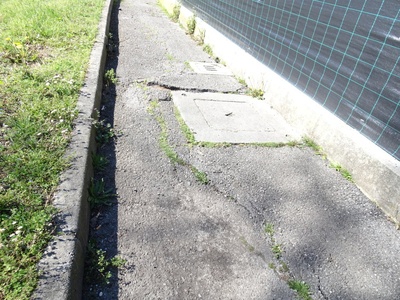 Photo 26 - Sidewalk with uneven concrete surface in places