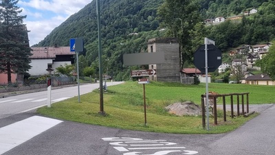 Indicazione stradale dal centro di Cleulis