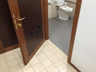 Ingresso bagno accessibile