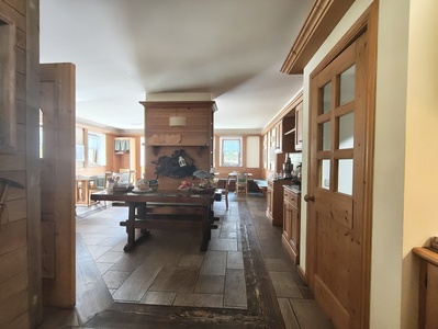 Sala colazioni, vista dal percorso dalla reception
