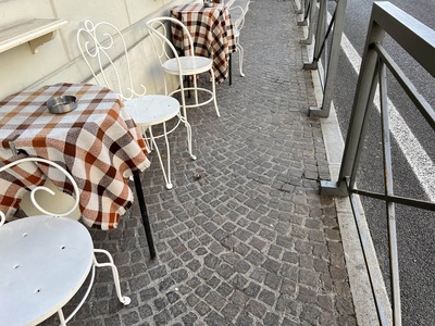 Photo 56 - Sidewalk narrowing due to tables and chairs