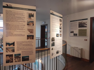 Piano primo, pannelli esplicativi 