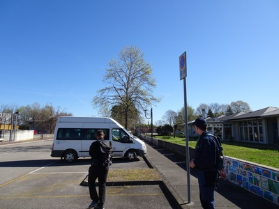 Photo 2 - Start of the route, parking on Leonardo da Vinci street