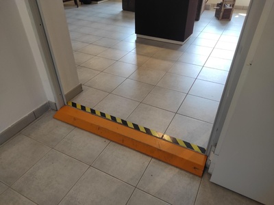 Ingresso alla sala espositiva