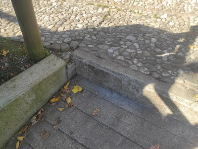 Raccordo finale con gradino