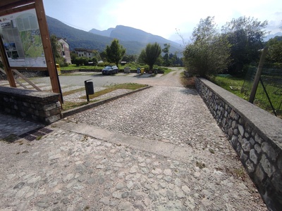 Rampa di collegamento tra i due parcheggi