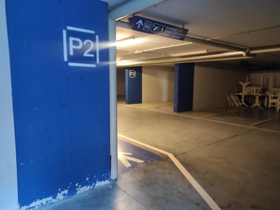 Parcheggio P2, percorso pedonale