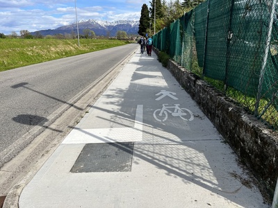 Photo 10 - Cycle-pedestrian route Vergnacco - Qualso