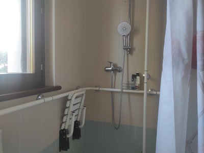 Doccia del bagno accessibile