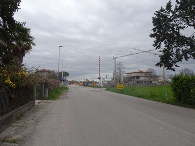 Photo 31 - Via dello Stadio, the path continues on a road without a sidewalk