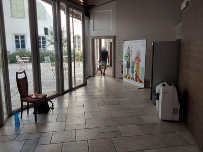 Percorso collegamento zona accesso bagno