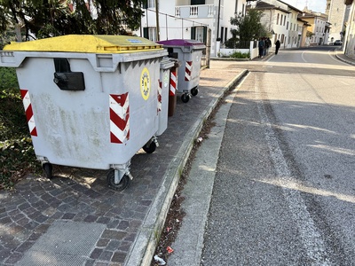 Photo 53 - Sidewalk section impassable due to dumpsters