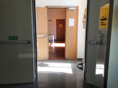 Accesso alla sala dal vano scale