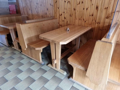 Tables with benches
