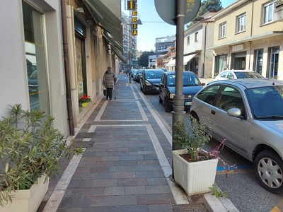 Photo 13 - Left sidewalk on via Oberdan