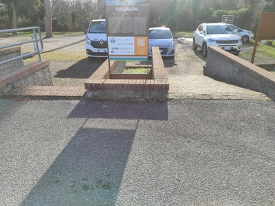 Parcheggio, raccordo con rampa