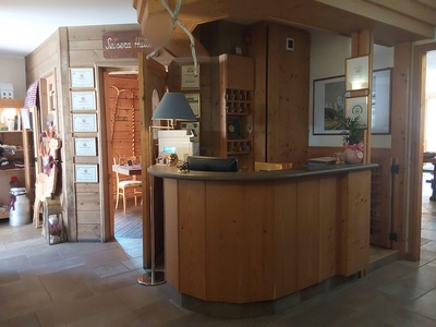 Reception, vista del bancone