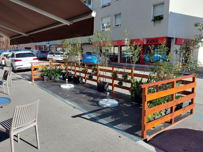 Area esterna su pedana