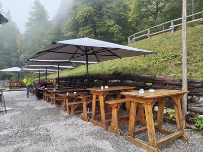 Area esterna in ghiaia