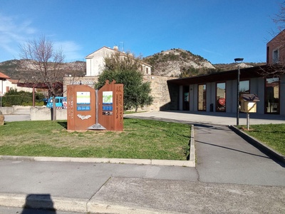 Area esterna, pannello benvenuto