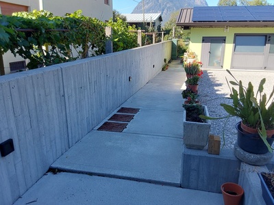 Rampa accesso parcheggio 