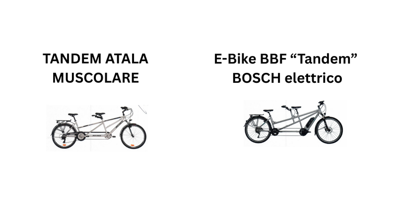 i due tandem, il muscolare e quello elettrico